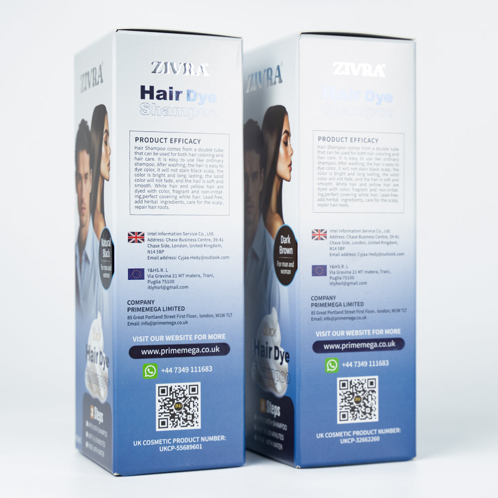 Bundle Offer - ZIVRA Hair Dye Shampoo – Quick, Easy & Lasting Colour