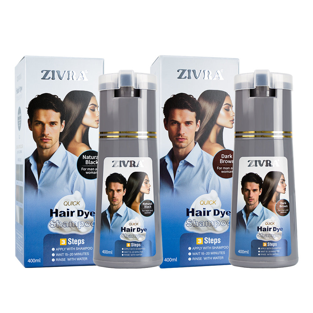 Bundle Offer - ZIVRA Hair Dye Shampoo – Quick, Easy & Lasting Colour