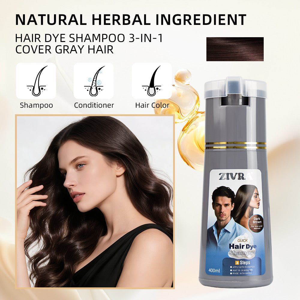 Bundle Offer - ZIVRA Hair Dye Shampoo – Quick, Easy & Lasting Colour