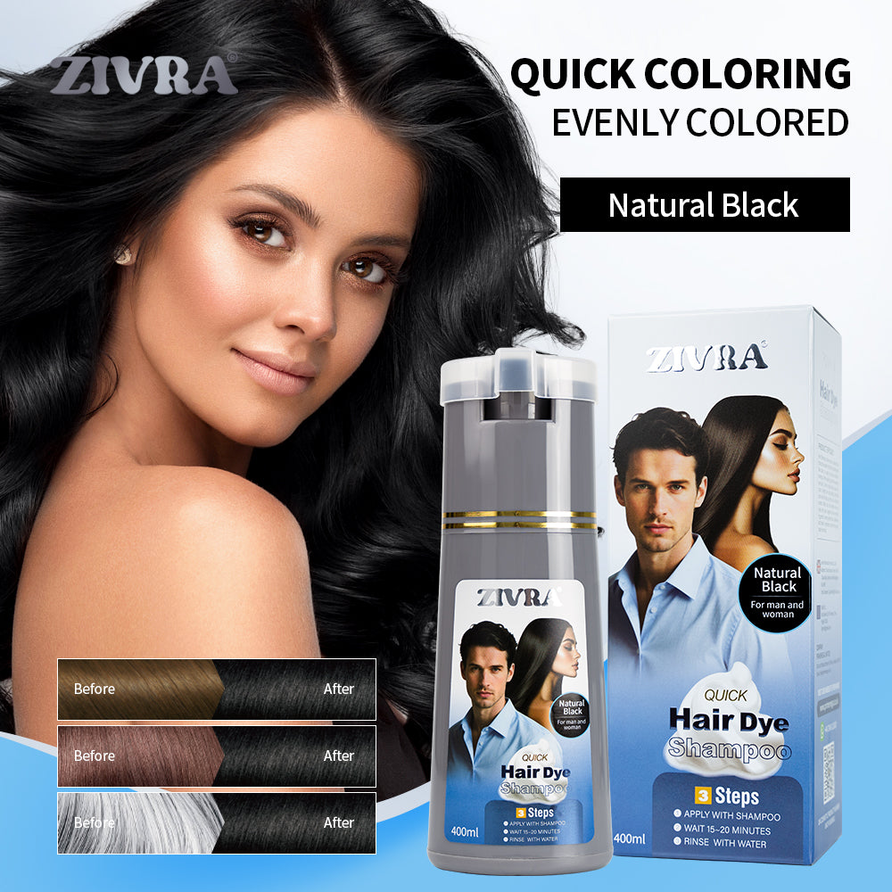 ZIVRA Hair Dye Shampoo – Quick, Easy & Lasting Colour